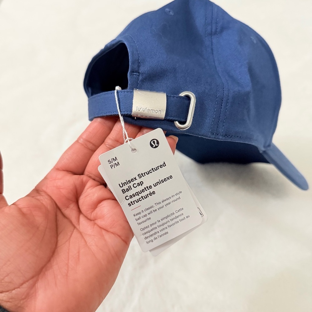 Lululemon Athletica Unisex Blue Ball Cap Script - Picture 7 of 8